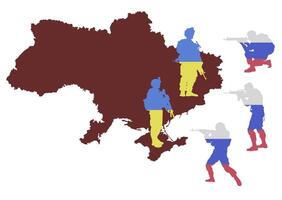 Ukraine does not give up. Support of Ukraine. A symbol of the struggle for Ukraine. vector