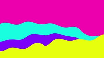 Abstract kawaii cute pastel multicolored style curved shape pattern background. video