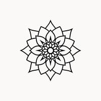 Traditionally Mandala Art Design on White Background icate and Decorative Mandala Pattern vector