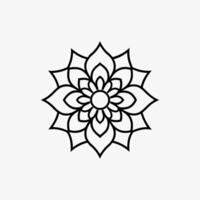 Traditionally Mandala Art Design on White Background Intricate and Decorative Mandala Pattern vector