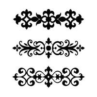 set of decorative elements design vector