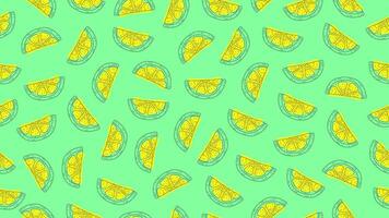 Lemon doodle seamless pattern background. Hand drawn lemon citrus sketch. Lemon motif wallpaper vector