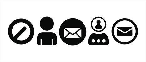 A set of icons that show different types of people vector