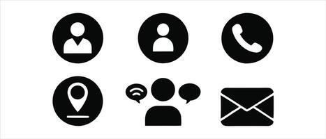 A set of icons depicting various people and objects vector