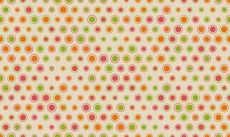 Vibrant retrostyle polka dot pattern. Perfect for backgrounds, textiles, or playful designs. This cheerful, multicolored image evokes a sense of fun and nostalgia. vector