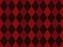 Elegant red and dark brown argyle pattern. Perfect for backgrounds, textiles, or holiday designs. This sophisticated geometric design offers a timeless and versatile aesthetic. vector