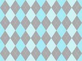 Elegant pastel blue and gray argyle pattern. Perfect for backgrounds, textiles, or branding projects. Subtle yet stylish, this design evokes feelings of sophistication and calmness. vector