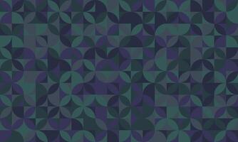 Abstract geometric pattern with overlapping circles and squares in muted teal and purple tones. Perfect for website backgrounds, textile designs, or modern branding. vector