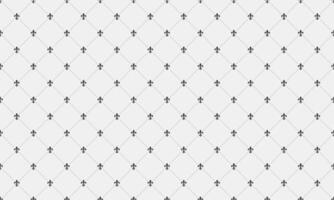 Elegant minimalist fleurdelis pattern. Perfect for backgrounds, websites, or textile design. Subtle yet sophisticated, this geometric design evokes classic style and refined taste. vector