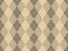 Elegant argyle pattern in neutral beige and brown tones. Perfect for backgrounds, textiles, or website designs. This classic diamond pattern evokes sophistication and timeless style. vector