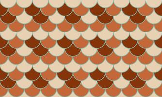 Seamless geometric pattern in earthy tones. Elegant scales design ideal for textile prints, website backgrounds, or decorative projects. Evokes a sense of calm and sophistication. vector