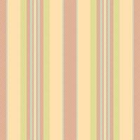 Machinery vertical seamless background, delicate pattern lines fabric. Linen textile texture stripe in navajo white and red colors. vector