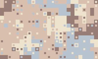Abstract pixel art background. Neutral earth tones create a calming, textured effect, ideal for website design, presentations, or textile prints. vector