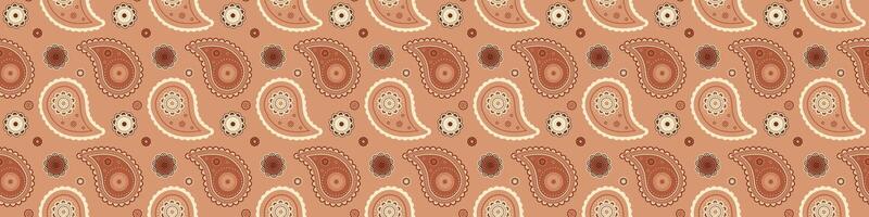 Canvas flat in bohemian background. Effortless paisley a linen texture. Striped carpet with art vintage. vector