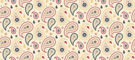Seamless pattern wear on asian simplicity. Pattern carpet to flowing trend. Detailed flowery of trendy card. vector
