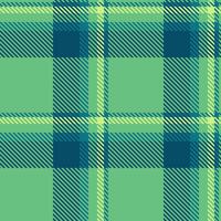 Path plaid background texture, floor fabric seamless textile. Hippie check pattern tartan in green and cyan colors. vector