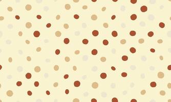 Creamy beige background adorned with scattered, handdrawn dots in muted terracotta and beige tones. vector