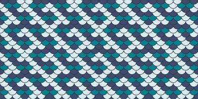 Abstract seamless pattern with overlapping teal and white scales. Perfect for textile design, website backgrounds, or decorative projects. Evokes a sense of fluidity, nature, and modern elegance. vector