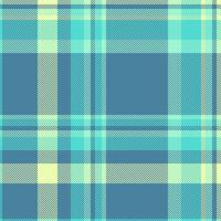 Vibrant teal and pastel yellow plaid pattern. Perfect for textile design, website backgrounds, or crafting projects. vector
