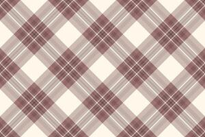 Elegant diagonal plaid pattern in muted mauve and cream. Perfect for textile design, website backgrounds, or stationery. vector