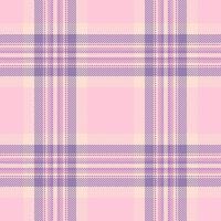 Delicate pastel pink and purple plaid pattern. Perfect for textile design, fashion, websites, or wrapping paper. Subtle texture and soft color palette evoke feelings of calmness and femininity. vector
