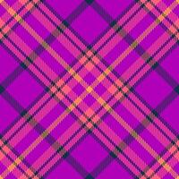 Vibrant pink and orange plaid pattern. Ideal for textile design, fashion, websites, and branding. This bold, geometric textile design evokes energy and style. vector