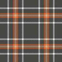 Outside seamless tartan texture, colour fabric plaid background. Gorgeous check textile pattern in grey and red colors. vector
