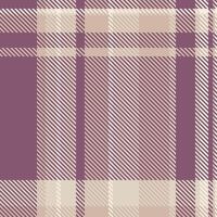 Elegant mauve and beige plaid pattern. Perfect for textile design, apparel, website backgrounds, or stationery. Subtle texture evokes warmth and sophistication. vector