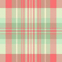 Elegant pastel plaid pattern in coral, mint, and cream. Perfect for textile design, fashion, branding, or website backgrounds. vector