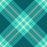 Infinity fabric tartan plaid, azul texture seamless. Tattersall textile check pattern background in teal and cyan colors. vector