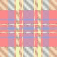 Pastel pink, yellow, and lavender plaid pattern. Ideal for textile design, fashion, websites, and branding projects. vector