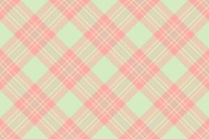 Elegant pastel pink and mint green plaid pattern. Perfect for textile design, website backgrounds, or crafting projects. This soft, subtle design evokes feelings of serenity and femininity. vector