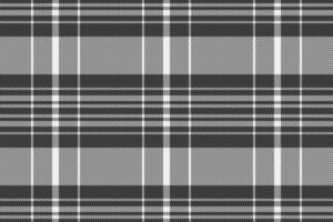 Elegant grayscale plaid pattern. Perfect for textile design, website backgrounds, or fashion projects. vector