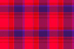 Shop texture pattern tartan, straight seamless textile check. Row plaid fabric background in violet and bright colors. vector