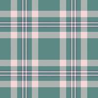 Elegant teal and blush pink plaid pattern. Perfect for textile design, website backgrounds, or fashion projects. This subtle yet stylish texture evokes a sense of calm and sophistication. vector