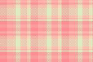 Sale textile background pattern, age check plaid. Collection fabric seamless tartan texture in red and light colors. vector