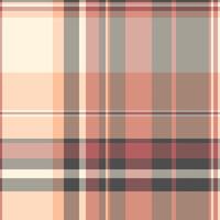October texture pattern background, aesthetic tartan check fabric. Diagonal seamless plaid textile in red and pastel colors. vector