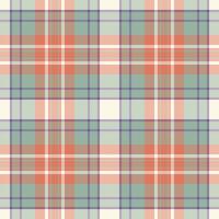 Layered pattern background , content fabric check seamless. Invitation textile tartan texture plaid in orange and pastel colors. vector