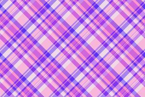 Styling texture background pattern, collage check plaid . Real fabric tartan seamless textile in violet and light colors. vector