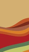 A colorful abstract background with waves and hills vector