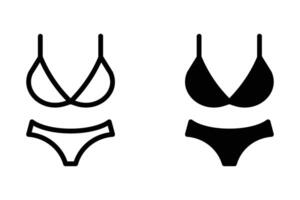 Bikini icon.symbol for mobile concept and web design. illustration vector
