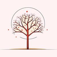 Abstract Botanical Artwork with Flowing, Organic Shapes vector