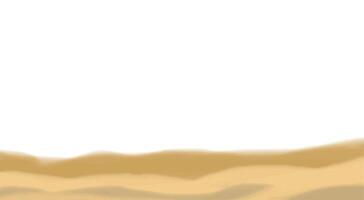 A serenedesert scene with rolling sand dunes and an open sky ideal for design elements in flyers, backgrounds, or nature illustrations. vector