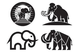 Logo based on elephant vector