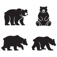 Logo bundle of bear vector