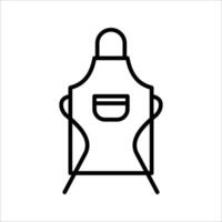 apron Icon.Symbol isolated white background. illustration. color editable. vector