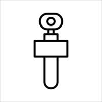 videocamera one Icon Symbol isolated white background. illustration. color editable. vector