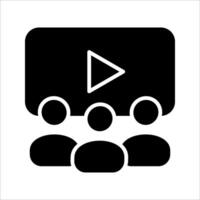 viewers Icon, Symbol isolated white background. illustration. color editable. vector