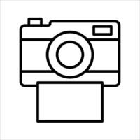 polaroid Icon. Symbol isolated white background. illustration. color editable. vector