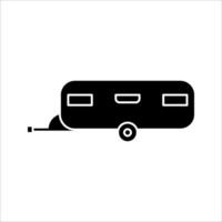 caravan Icon ,Symbol isolated white background. illustration. color editable. vector